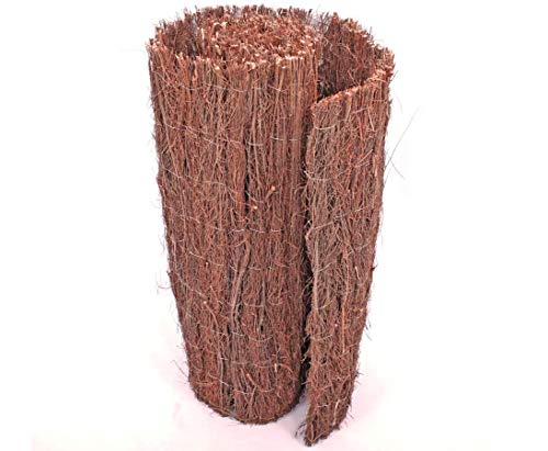 bambus-discount.com Heidekrautmatte Korsika2 175 x 300cm mit ca. 2,5kg pro qm - Dicke Heidematte als Sichtschutz 1,75m x 3m
