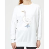 A Goose In Wellies Women's Sweatshirt - White - M - Weiß