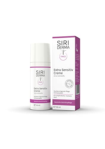 SIRIDERMA Extra Sensitiv Creme | 50 ml | Ohne Duftstoffe | Glättende Pflege für anspruchsvolle und zu Allergien neigender Haut