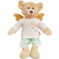 Heless 7 7-Kuscheltier Teddy Hope mit Schutzengel-Outfit, ca. 22 cm großer Teddybär zum Liebhaben und als Spielgefährte für Babys und Kleinkinder, braun