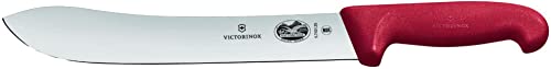 Victorinox Küchenmesser Schlachtmesser Fibrox rot Länge: 25 cm, 5.7401.25