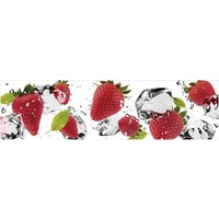 MySpotti Küchenrückwand "profix, Erdbeeren und Eis"