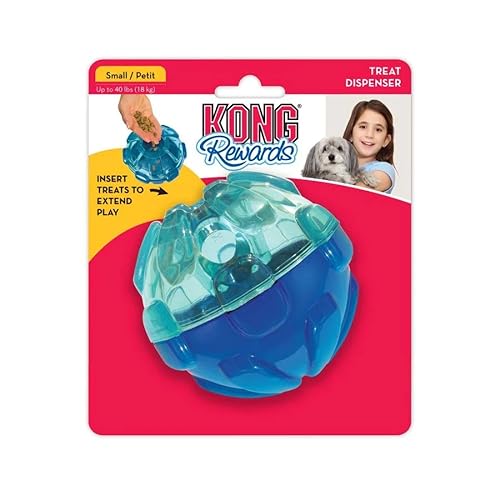 KONG – Rewards Ball – Hundespielzeug mit Leckerlifüllung – Kleine Hunde