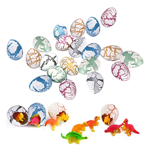 EQLEF Dinosaurier-Eier, die Spielzeug ausbrüten Züchte Dinosaurier-Eier, die in Wasser ausbrüten Mini Dinosaurier-Eier Kreatives Spielzeug für Kinder / 60 ST