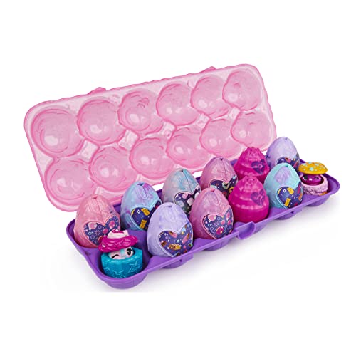 Bonbell Hatchimals CollEGGtibles, Cosmic Candy Limited Edition Secret Snacks 12-Pack Egg Carton, for Kids Aged 5 and up