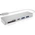 ICY BOX IB-HUB1413-CR 3 Port USB-C® (USB 3.2 Gen 2) Multiport Hub Silber