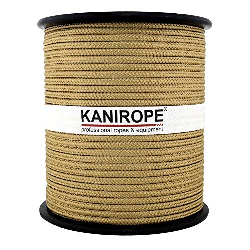 Kanirope® PP Seil Polypropylenseil MULTIBRAID 3mm 100m Farbe Gold (1345) 16x geflochten