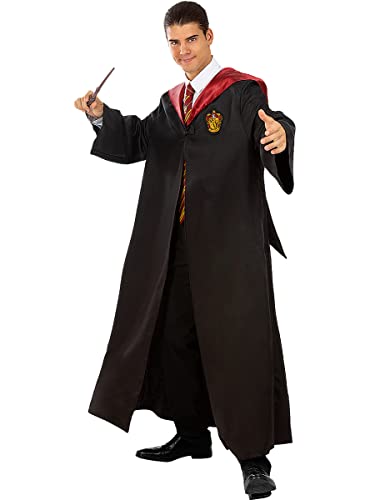 Funidelia | Harry Potter Gryffindor Umhang 100% OFFIZIELLE für Herren und Damen Größe L Hogwarts, Zauberer, Film und Serien - Farben: Schwarz, Zubehör für Kostüm - Lustige Kostüme für Deine Partys