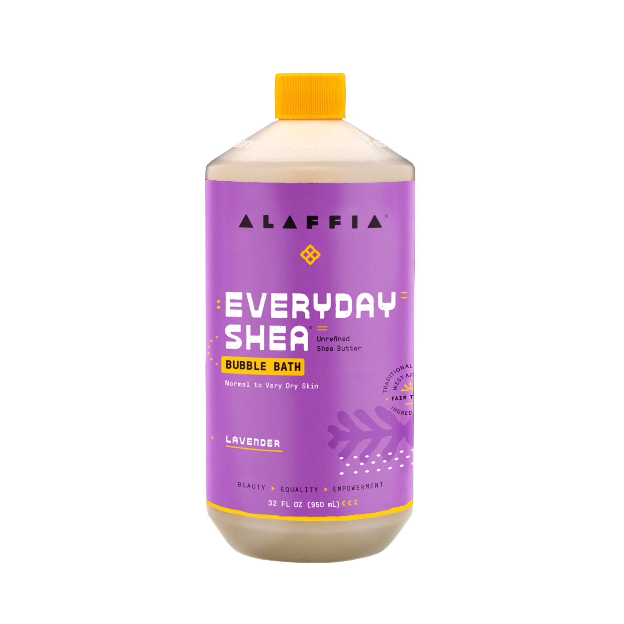 Alaffia - Everyday Shea befeuchtender Schibaum-Butterschaumbad-Lavendel - 32 Unze.