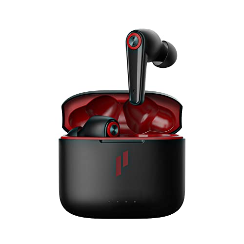 COWON Gala - Hybride aktive Geräuschunterdrückung/hochwertiges kabelloses System/Bluetooth 5.2 (Schwarz und Rot)