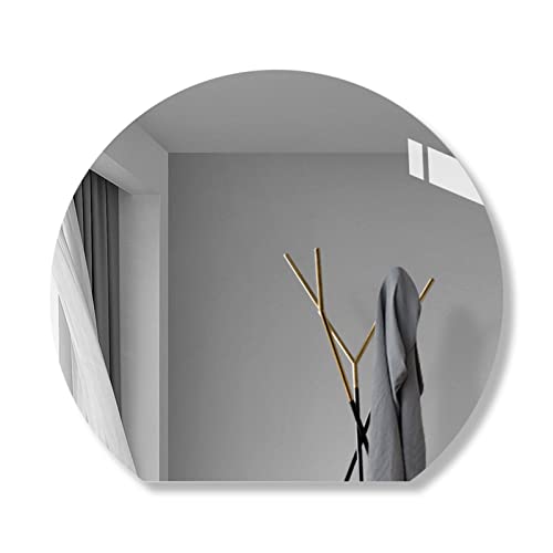 60/70/80cm Großer Wandspiegel, Rahmenloser Badezimmerspiegel, Modischer Halbrunder Dekorativer Spiegel, 5mm HD-Glas-Silberspiegel, Schminkspiegel, Explosionsgeschützt, Sicherheit (Size : 70cm)