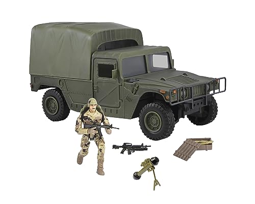 Peterkin 72462 World Peacekeepers Humvee Soft Top & Figuren Actionfigur grün