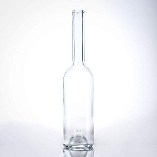 8 Glasflaschen mit Korken – Glasflaschen 500ml (0,5l) verwendbar als Schnapsflaschen 500ml, Likörflaschen 500 ml oder als Leere Flaschen zum Befüllen 500 ml mit Spirituosen Aller Art