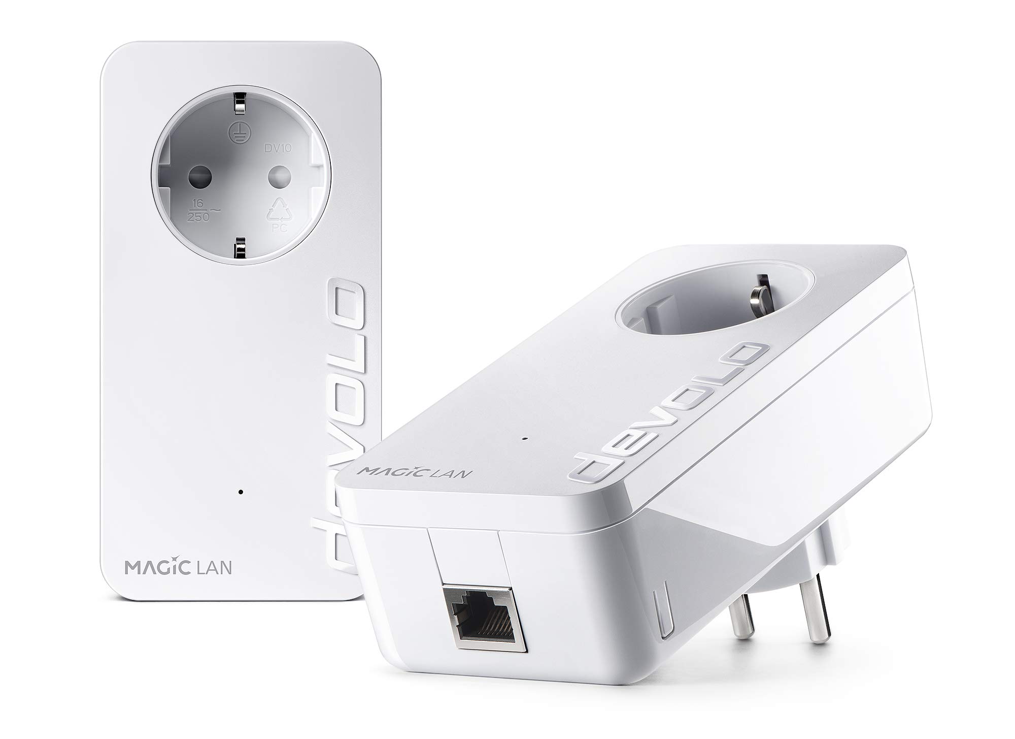 Devolo Magic 2 LAN: leistungsstarkes PowerLAN mit bis zu 2400 Mbit/s über dLAN, für Heimnetzwerke, LAN-Adapter, für Internet über die Steckdose, weiß