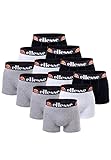 Ellesse Boxershorts Fashion Boxer Herren Trunk Shorts Unterwäsche 12er Pack, Farbe:415 - White/Black/Grey, Bekleidungsgröße:XL