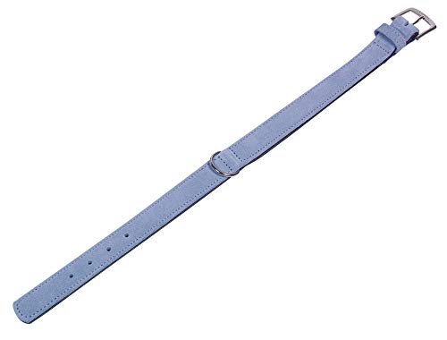 Nobby Halsband Velours hellblau (Sky); 52 cm (41-49 cm); 25/28 mm