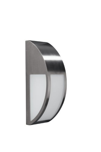 Massive Wall Light – Outdoor Lighting (Wall, AC, E27, Stainless Steel, Stainless Steel, Synthetics, IP44)