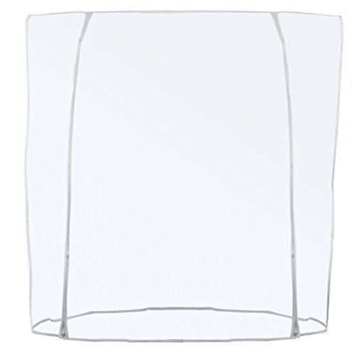 Transparente Abdeckhaube für Konfektionsständer - Doppel-Reißverschluss Länge 120/150/180cm (180cm)