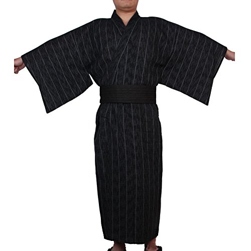 Fancy Pumpkin Jinbei Hommes Yukata Kimono Robe Japonaise Pyjama 【A4 / Taille L】