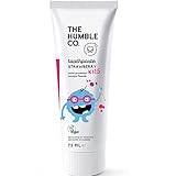 Humble Natural Toothpaste - Zahnpasta - with fluoride - mit Fluorid - Kids strawberry - Kinder Erdbeere - 5 x 75 ml