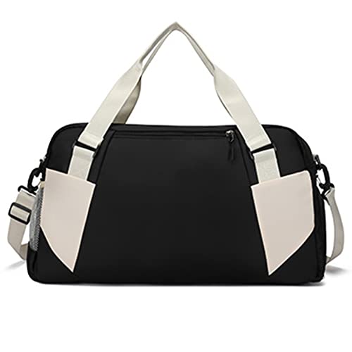 Aoguaro Reisetasche, weibliche Gepäcktasche, tragbare leichte große Kapazität Crossbody-Tasche, Turnbeutel, Crossbody-Tasche, Reisetasche für Frauen, Schwarz