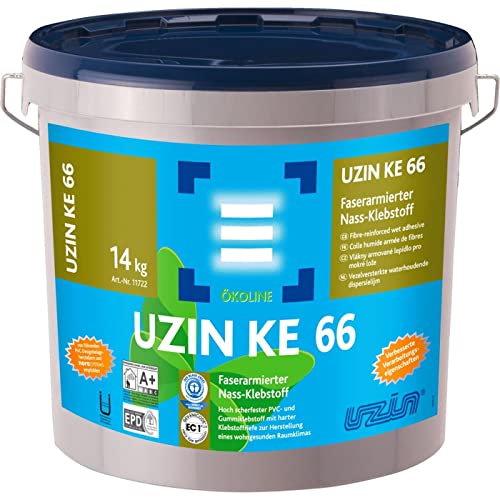 Uzin KE 66 Ökoline Faserarmierter Vinyl/PVC Klebstoff 14 KG