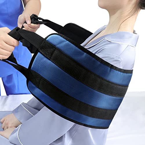 LOSCHEN ] 80 cm Transfergurt für Patienten, gepolsterte Bett-Transfer-Stillschlinge für Behinderte, ältere Menschen, Senioren, verletzt, sicher vom Auto, Rollstuhl, Bett (blau)