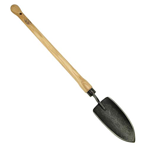 DeWit Blumenkelle 'Welldone' mit langem Stiel 67 cm I Blumenschaufel & Unkrautstecher aus Borstahl I FSC®-zertifizierte Handschaufel I Handgemachte Garten-Schaufel I Garden Tools – Made in Holland