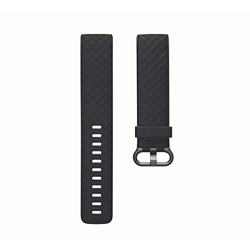Fitbit Unisex – Erwachsene Charge 3 Klassische Armbänder, Black, Large, L