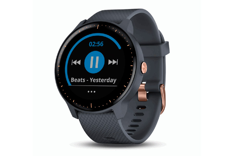 Garmin Vivoactive 3 Musikpuder Blau/Roségold Smartwatch