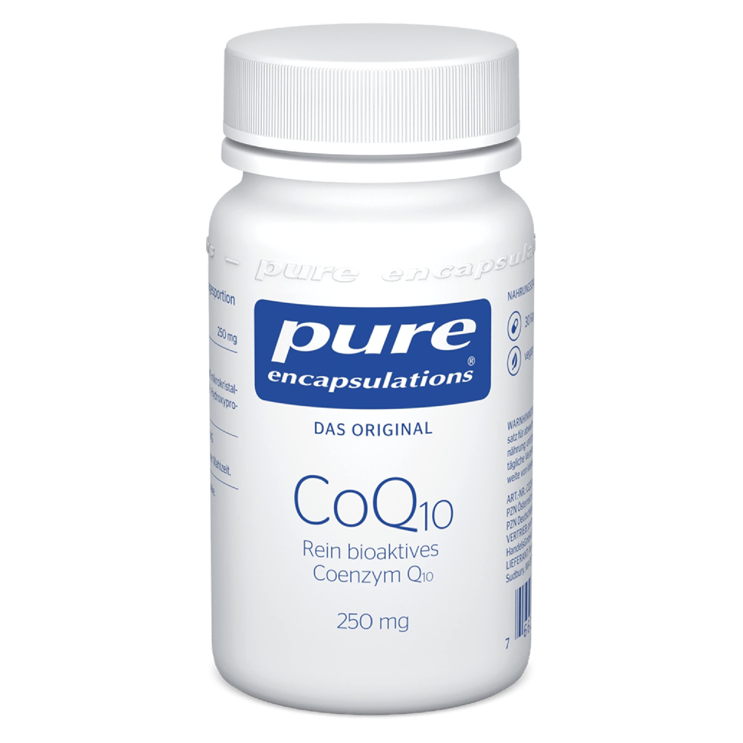 Pure Encapsulations - CoQ10 250mg - Coenzym Q10 in seiner biologisch aktiven Form - 30 Kapseln