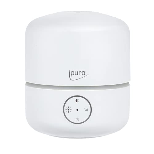 ipuro Air Sonic Good Mood - Extra leiser Aroma Diffuser zum selbst Befüllen - Elektronischer Raumduft mit Luftbefeuchter - Perfekt für Zuhause oder Büro - mit Fernbedienung