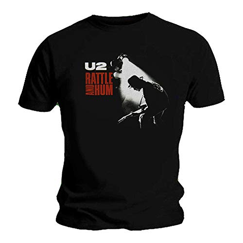 U2 Herren T-Shirt Schwarz Schwarz Gr. M, Schwarz