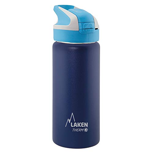 Laken Unisex – Erwachsene Thermo mit Summitverschluß 0,5 L Thermoflasche, dunkelblau, 0.5
