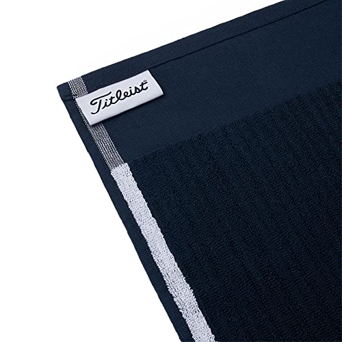 Titleist Unisex-Erwachsene Players Terry Towel Premium-Golfhandtuch, Navy/White, 20 x 40 inch