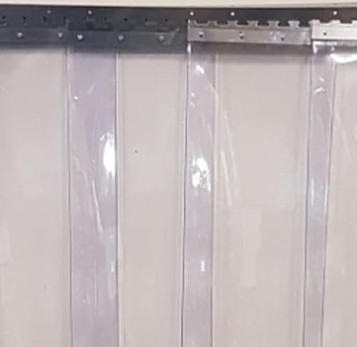 PVC - Lamellenvorhang Bausatz Streifenvorhang 2,5m hoch 1m breit - 20cm-2mm