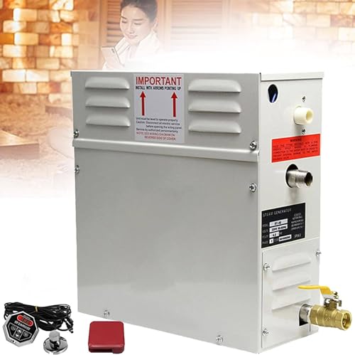 Qiang Dampfbad Generator Hause Dampfdusche Sauna Dampferzeuger Dampfgerät mit Digitalregler für Dusche/Sauna Bad,für 3-20m³ Raum 25-55 ℃ Temperaturverstellbare,380V-21KW