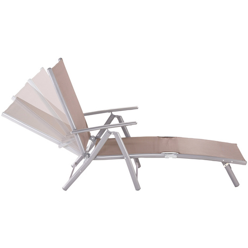 MERXX Deckchair »Deck chair«, Aluminium - silberfarben 2