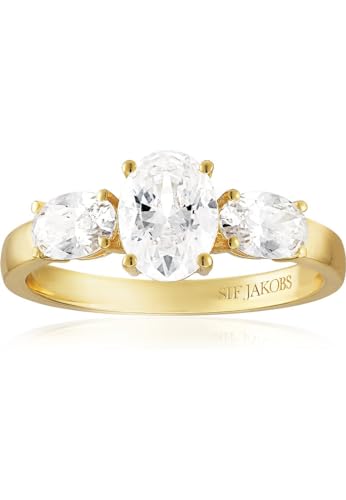 Sif Jakobs Jewellery Damen-Damenring 925er Silber 56 Gold 32025536