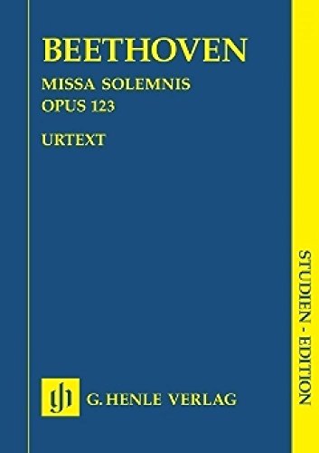 Missa Solemnis d-Dur Op 123. Gemischter Chor, Orchester; Studien-Edition