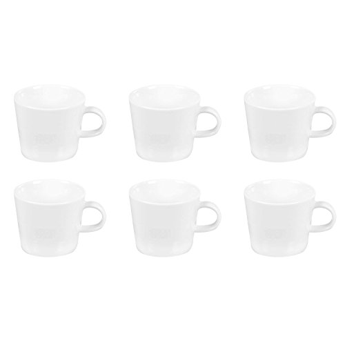 Arzberg Cucina Kaffeetasse, Obertasse, Kaffeebecher, Kaffee Tasse, Becher, Basic White, Porzellan, 220 ml, 42100-590003-14772