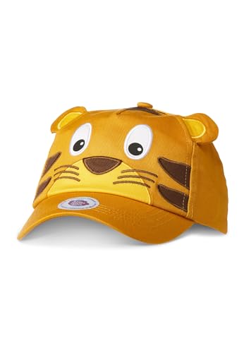 Affenzahn Cap mit gesticktem Tiermotiv für Jungen und Mädchen ab 4 Jahren Größenverstellbar Tiger - Gelb