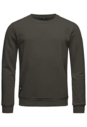 Red Bridge Herren Crewneck Sweatshirt Pullover Premium Basic,Khaki-ii,L