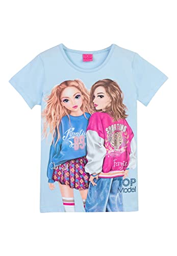 Top Model Mädchen T-Shirt mit Christy und Fergie 75042 blau, Größe 152, 12 Jahre
