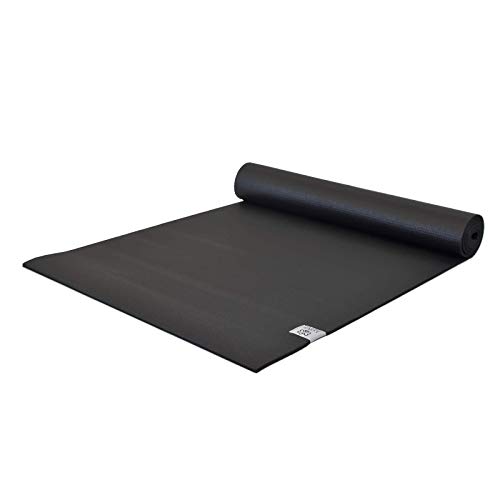 Love Generation Yogamatte 6mm extra gepolstert| Strapazierfähiges und leicht zu reinigenes PVC | 183 x 61 x 6 mm Matte | Für Yoga Pilates und Fitness (schwarz)