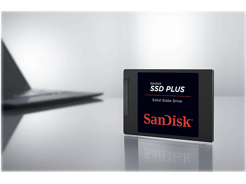 SANDISK PLUS Festplatte, 1 TB SSD SATA 6 Gbps, 2,5 Zoll, intern