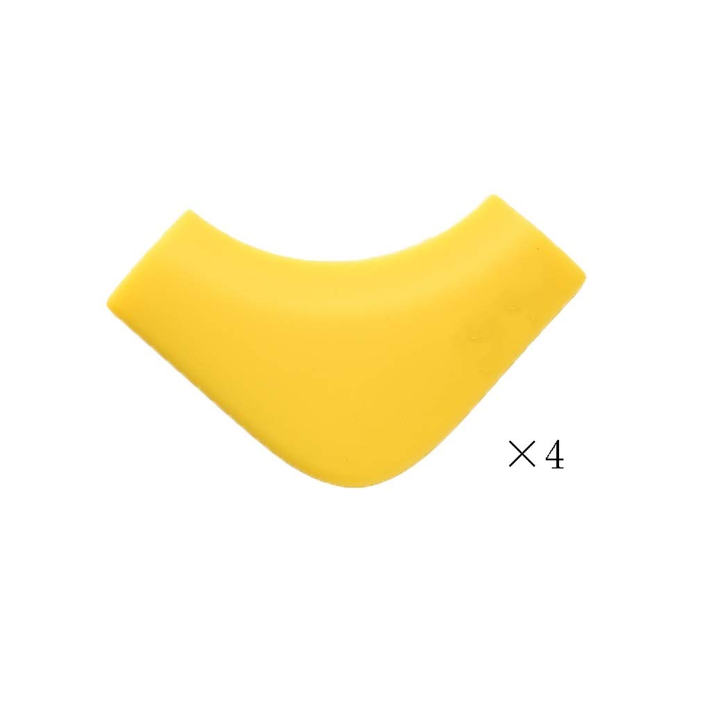AnSafe Tischkantenschutz, for Möbelkanten Kindersicherungsecke Silikon Weiches Material (6 Farben Optional) (Color : Yellow)