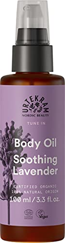 Urtekram Körperöl – beruhigender Lavendel – alle Hauttypen – 100 ml, vegan, biologisch, pflegend, natürlicher Ursprung