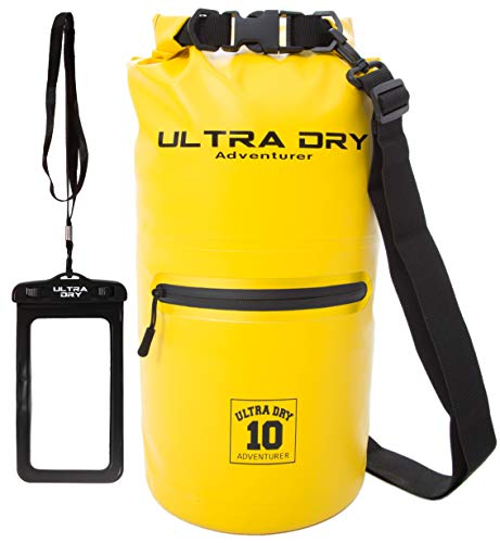 Dry Bag, wasserdichte Tasche, Rucksack, Sack mit Handy-Trockentasche und langem, verstellbarem Schultergurt, ideal für Kajakfahren/Bootfahren/Kanufahren/Rafting/Schwimmen