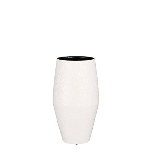 Mica Decorations Morris Vase - H45 x Ø25 cm - Weiß